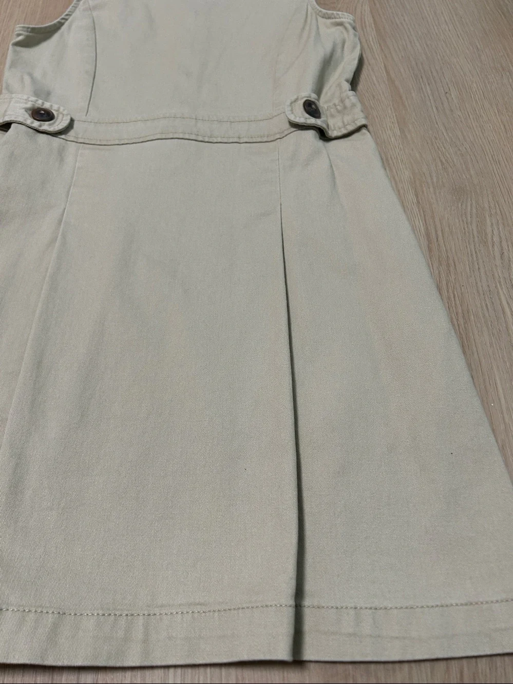Old Navy Girls Tan Sleeveless A-Line School Dress Uniform -Jumper Size L 10-12